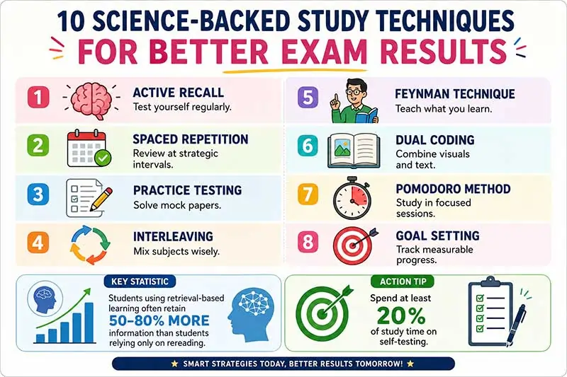 10 science backed study techniques for exams