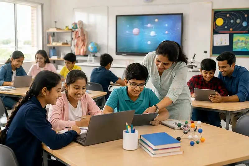 collaborative learning in a modern classroom
