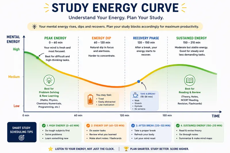 Study Energy Curve - study planner for students