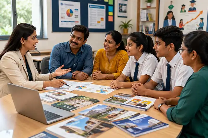 career guidance session in progress