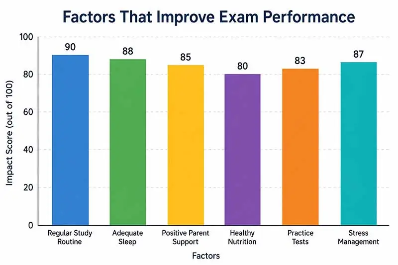 Factors that improve exam performance
