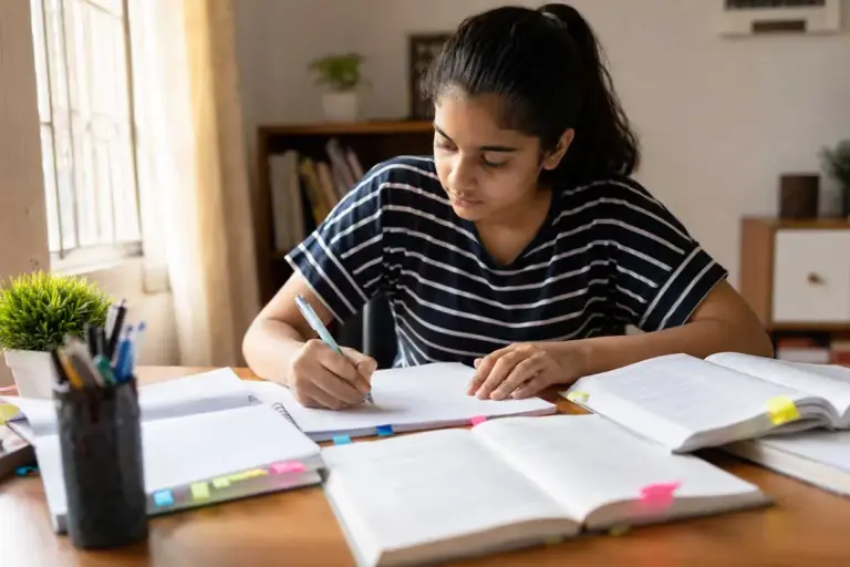 Indian student building a subject-wise revision plan before CBSE mid-term exams
