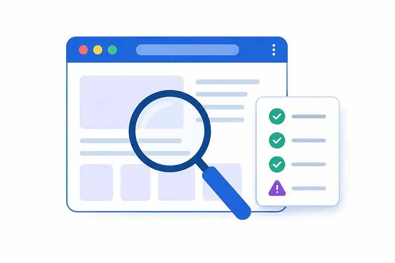 Illustration of a checklist for evaluating third-party NCERT solutions websites